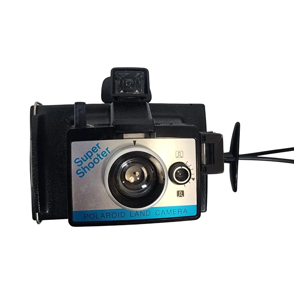 Polaroid Super Shooter Land Camera Vintage Instant Film Black Silver USA
